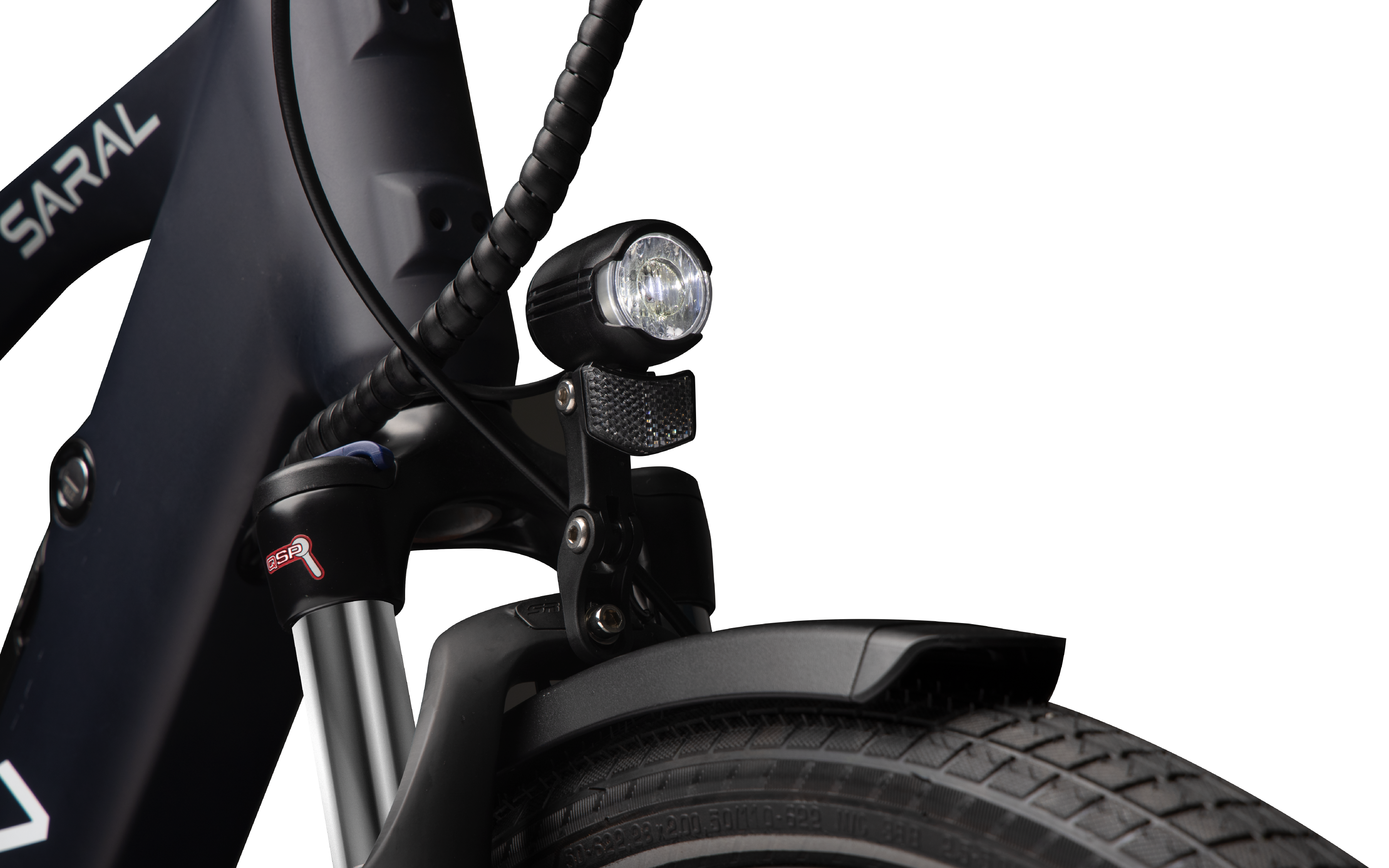 Saral Demo Ebike in United States - front light