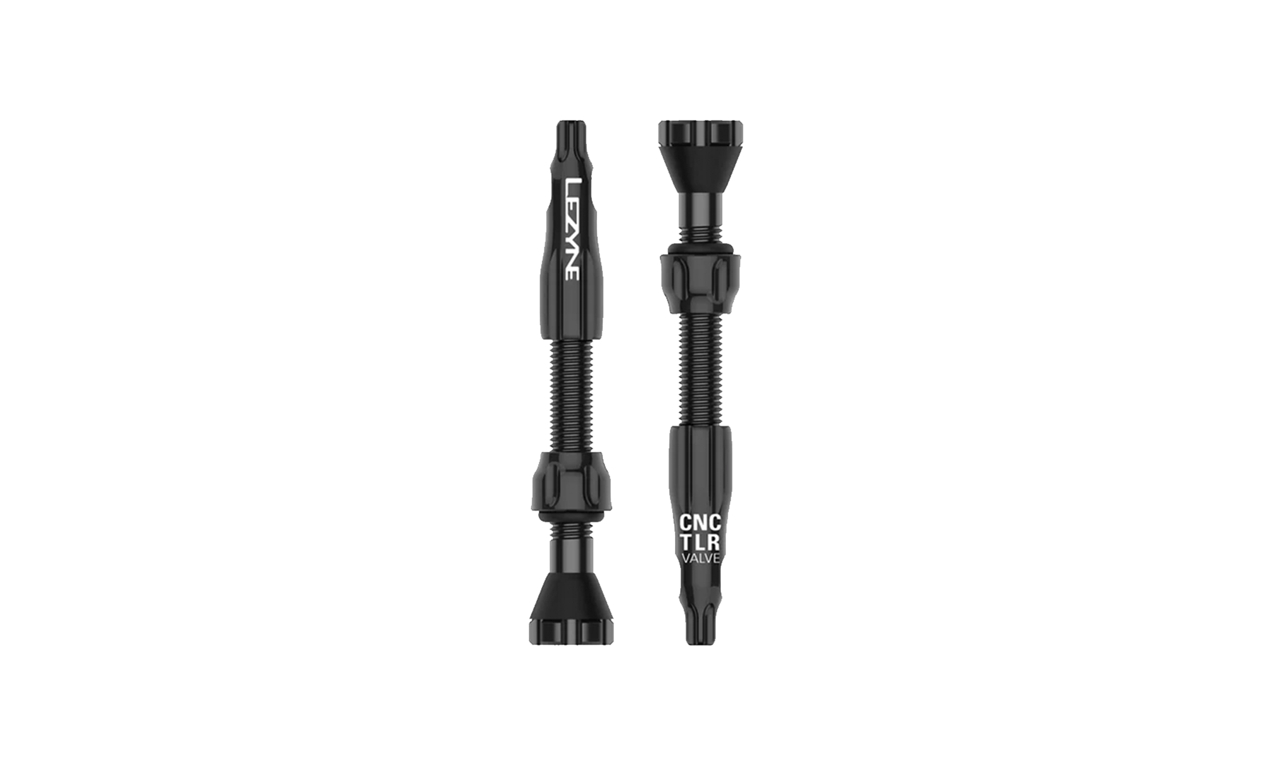 Lezyne CNC TLR Tubeless Valve, Presta, 44mm - Black